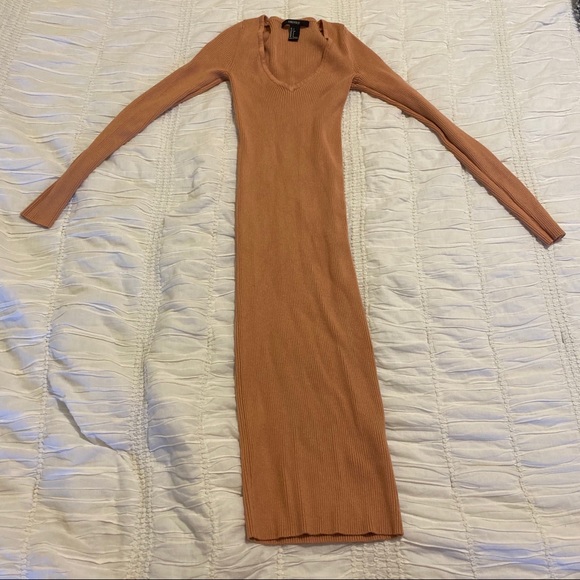 Orange tight dress from forever 21 size Small - Picture 3 of 3